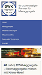 Mobile Screenshot of dwk-aggregate.de