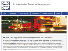 Tablet Screenshot of dwk-aggregate.de